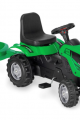 Tractor cu pedale si remorca Micromax MMX rosu-verde-albastru