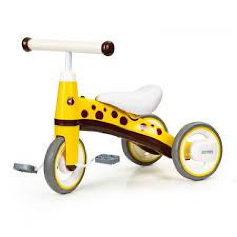 Tricicleta cu pedale pentru copii, „Lion”, varsta +1 an, Smartic, 48 x 62 x 35 cm, galben